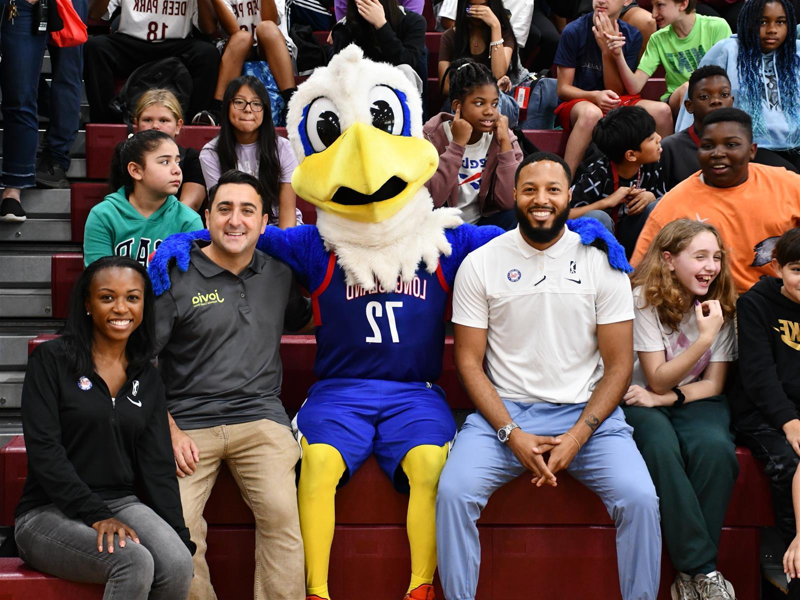 Nets and Jovia Treat Robert Frost to $5K School Supply Donation and Dance Party